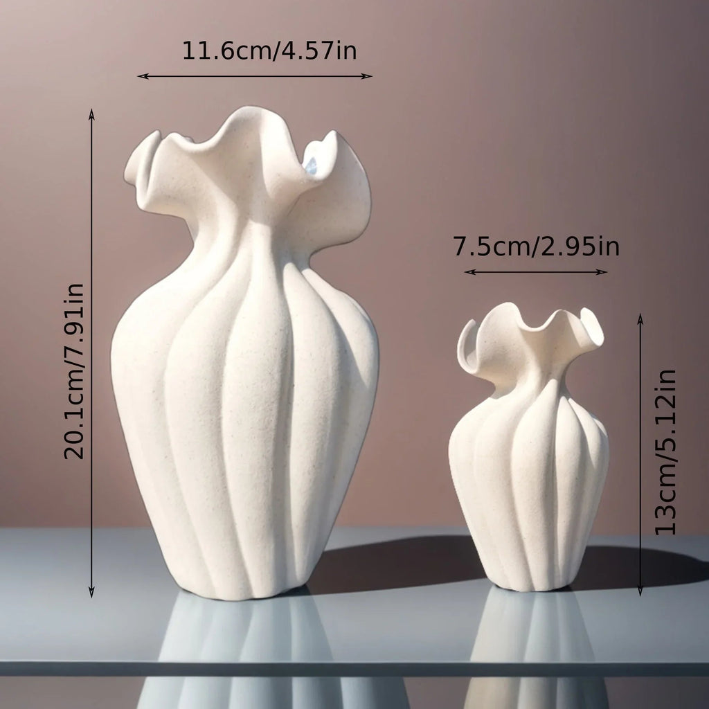 Vase - Striped Ceramic 20cm