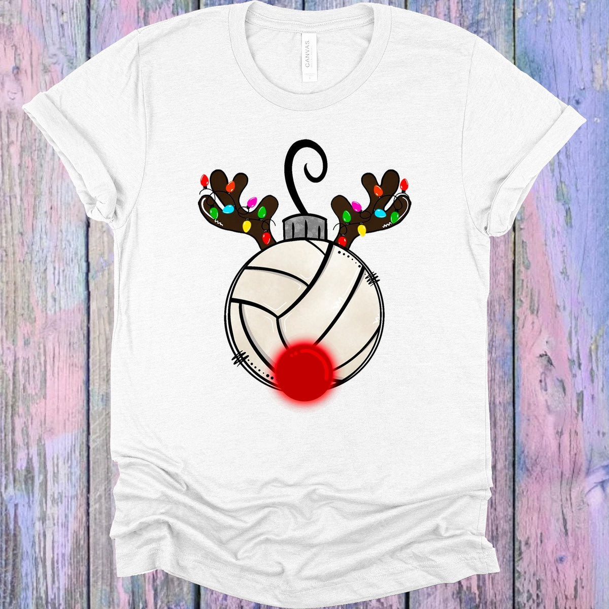 Volleyball Reindeer Graphic Tee