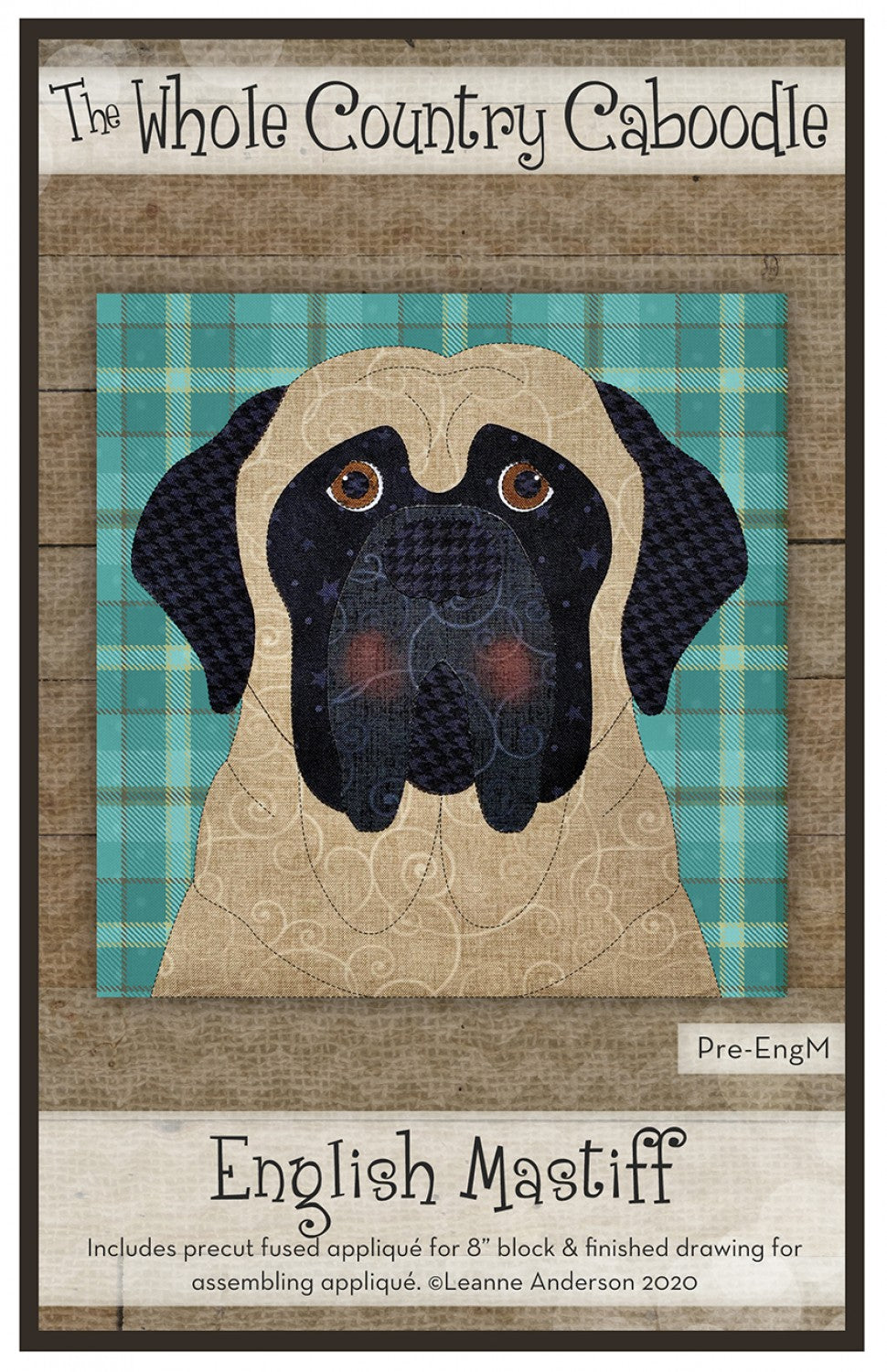 English Mastiff Precut Fused Applique Pack