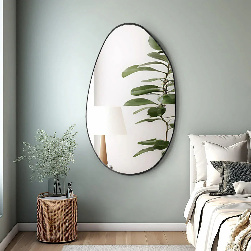 Wall Mirror - Asymmetrical Black 53x90cm