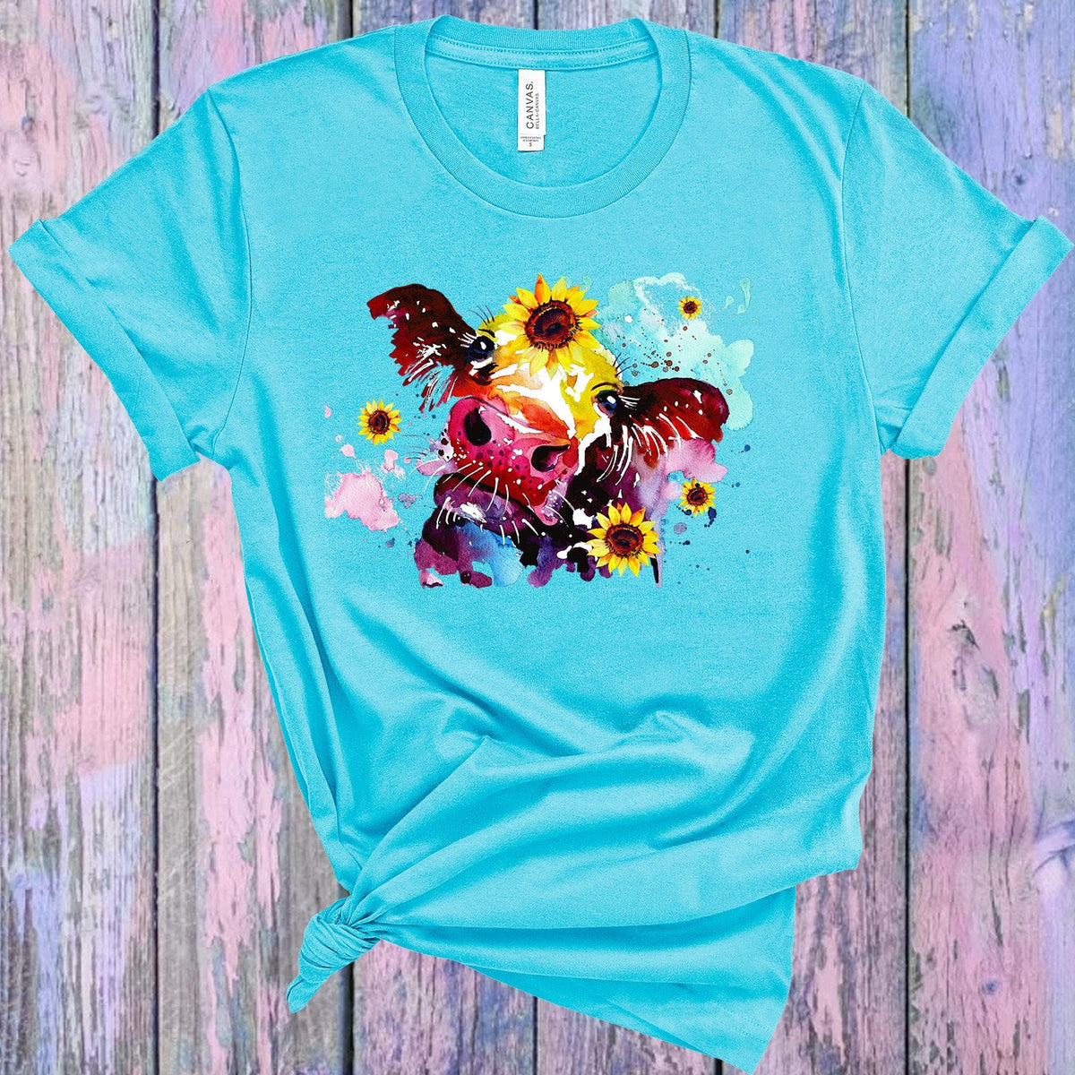 Watercolor Cow Graphic Tee