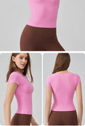 Yoga Short-Sleeve Sports T-Shirt