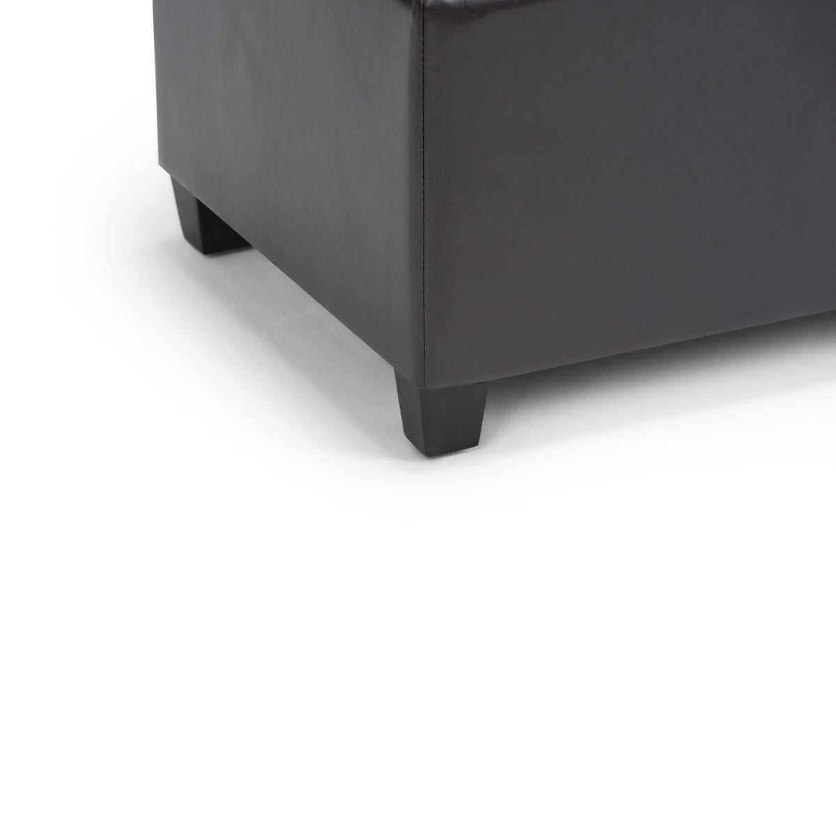 Upholstered Storage Ottoman Bench with Safety Hinge - Multiple Colors