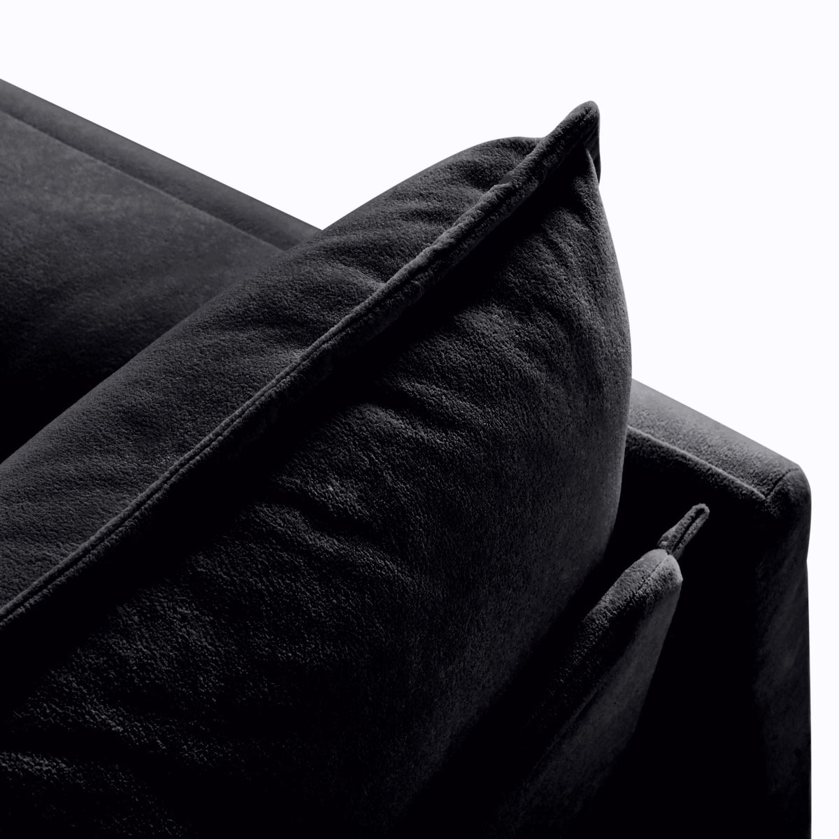 Oversized Chair & Ottoman with Soft Upholstery - Blue or Black