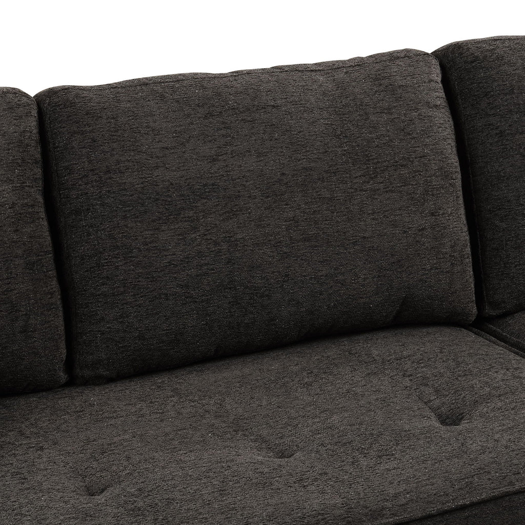 Reversible L-Shape Sleeper Sectional Sofa with Storage Chaise and 2 Stools - Multiple Colors