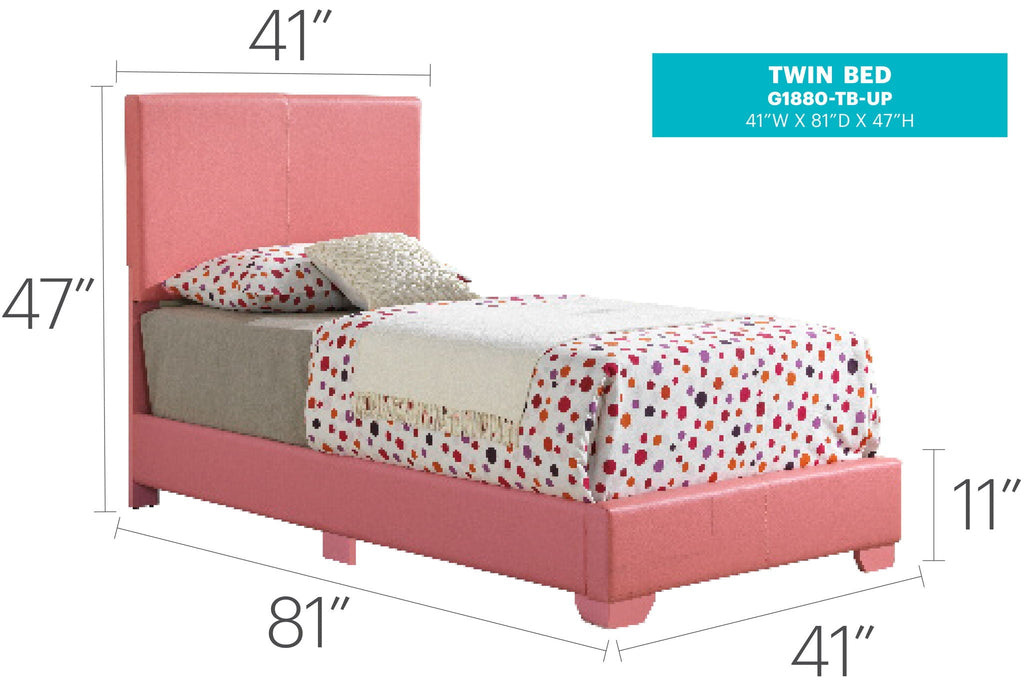 Elegant Platform Bed with Upholstered Finish - Multiple Colors
