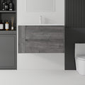 36 Inch Floating Bathroom Vanity with Ceramic Sink and Soft-Close Doors - Multiple Colors