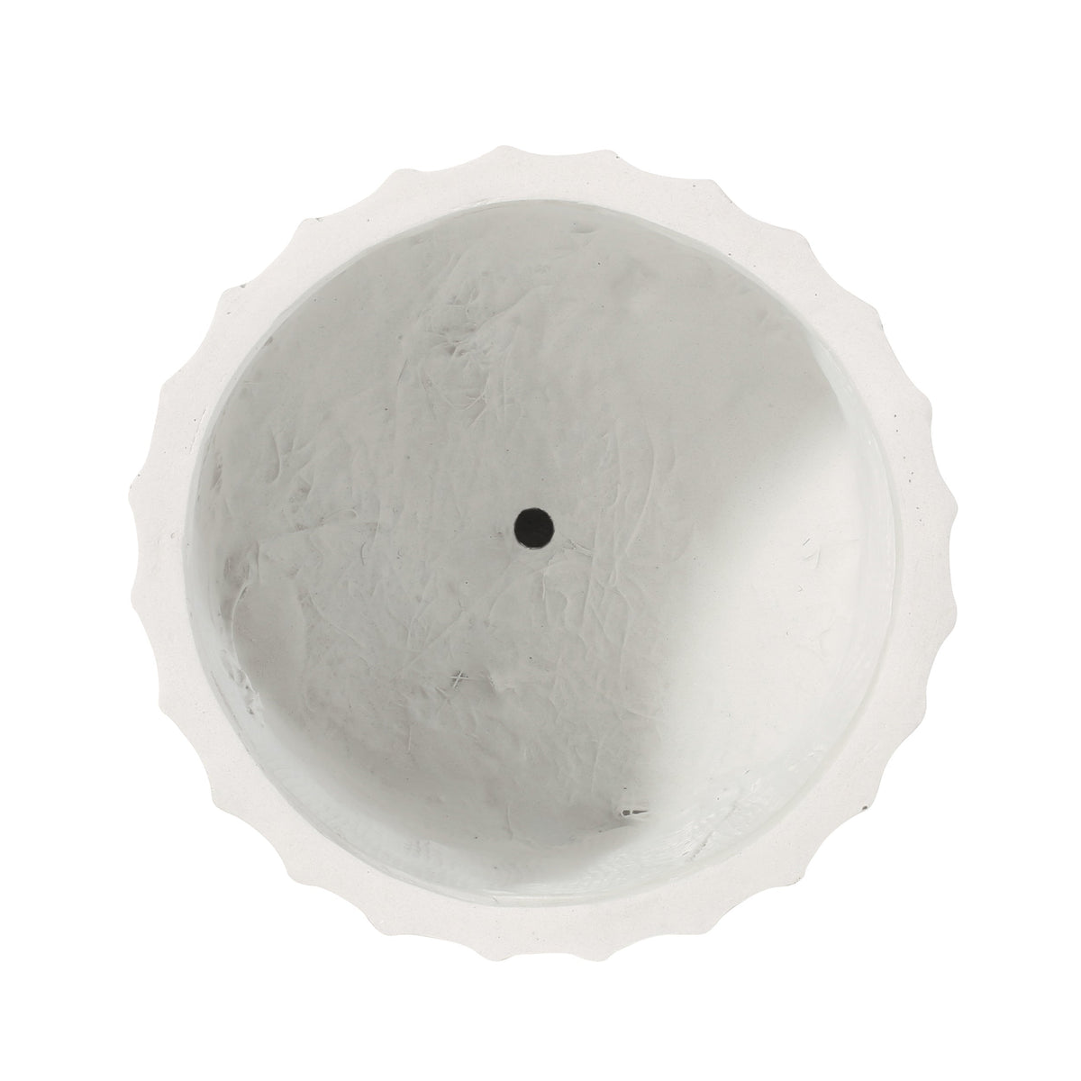 Antique White MGO Planter with Durable Magnesium Oxide Construction - 12.75" Cube