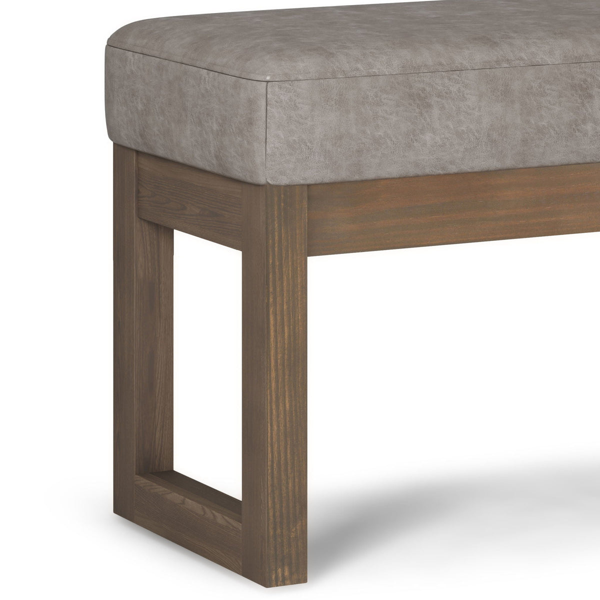 Milltown Upholstered Ottoman Bench with Versatile Design - Multiple Colors