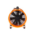12-Inch Heavy Duty Cylinder Ventilation Fan with 16.4ft Duct Hose - Iron