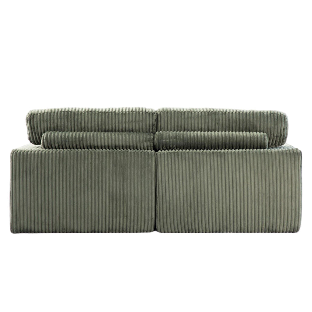 Double Chaise Lounge Chair, Oversized Upholstered Sleeper Cloud Couch