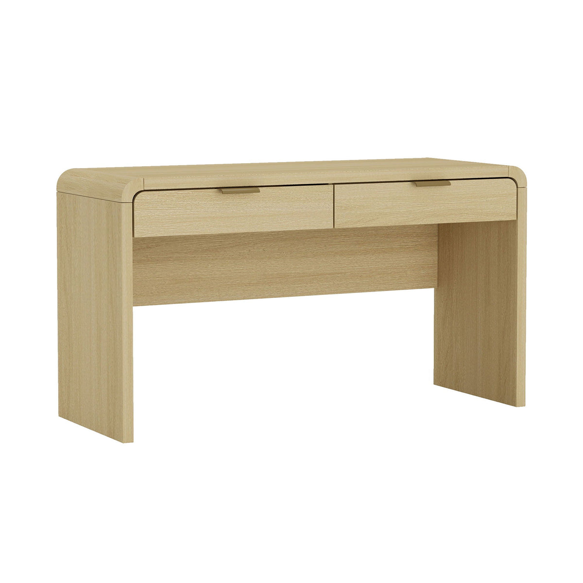 Oak Office Desk with 2 Drawers - Modern Style - Grace