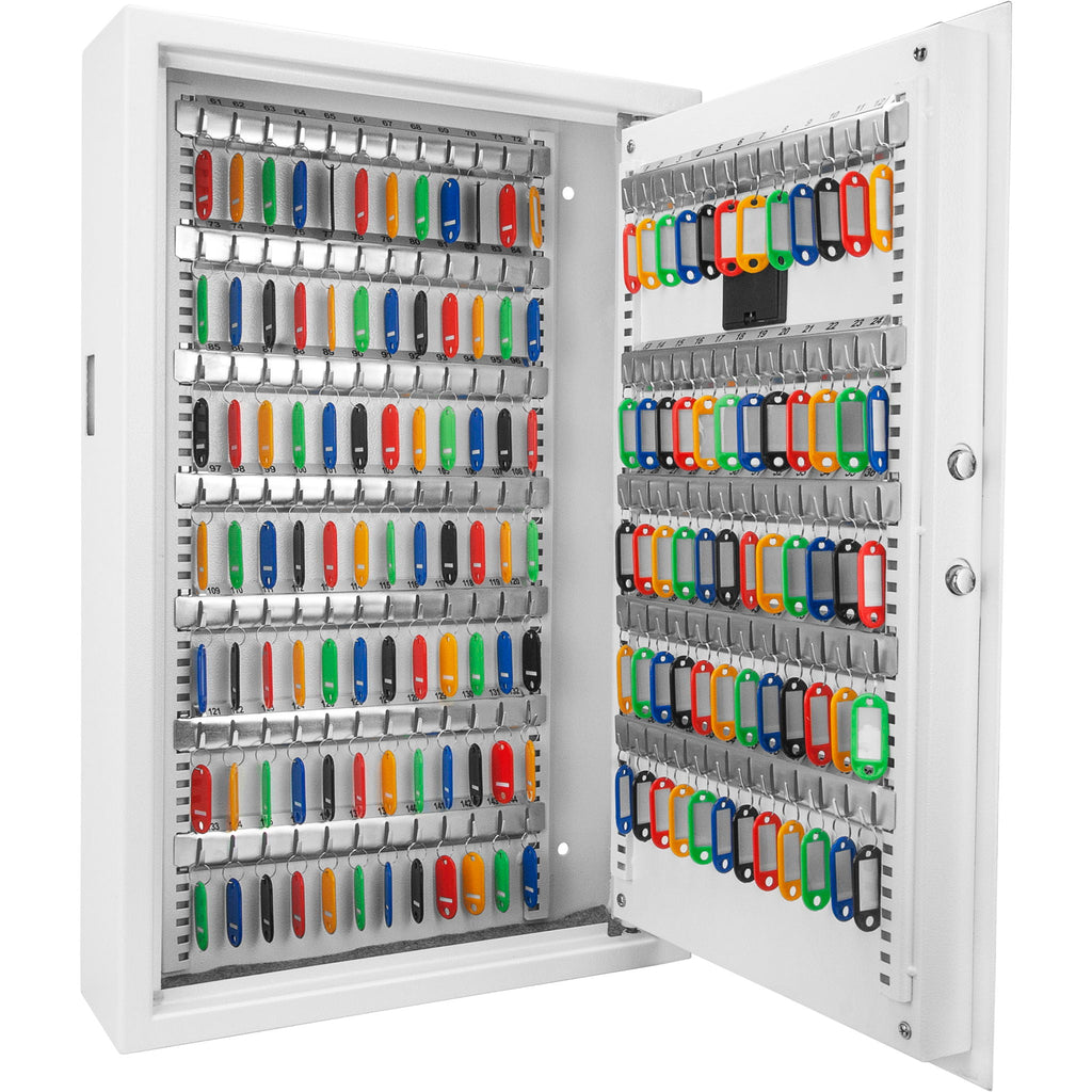 White Digital Keypad Wall Safe Key Cabinet with Secure Steel Construction