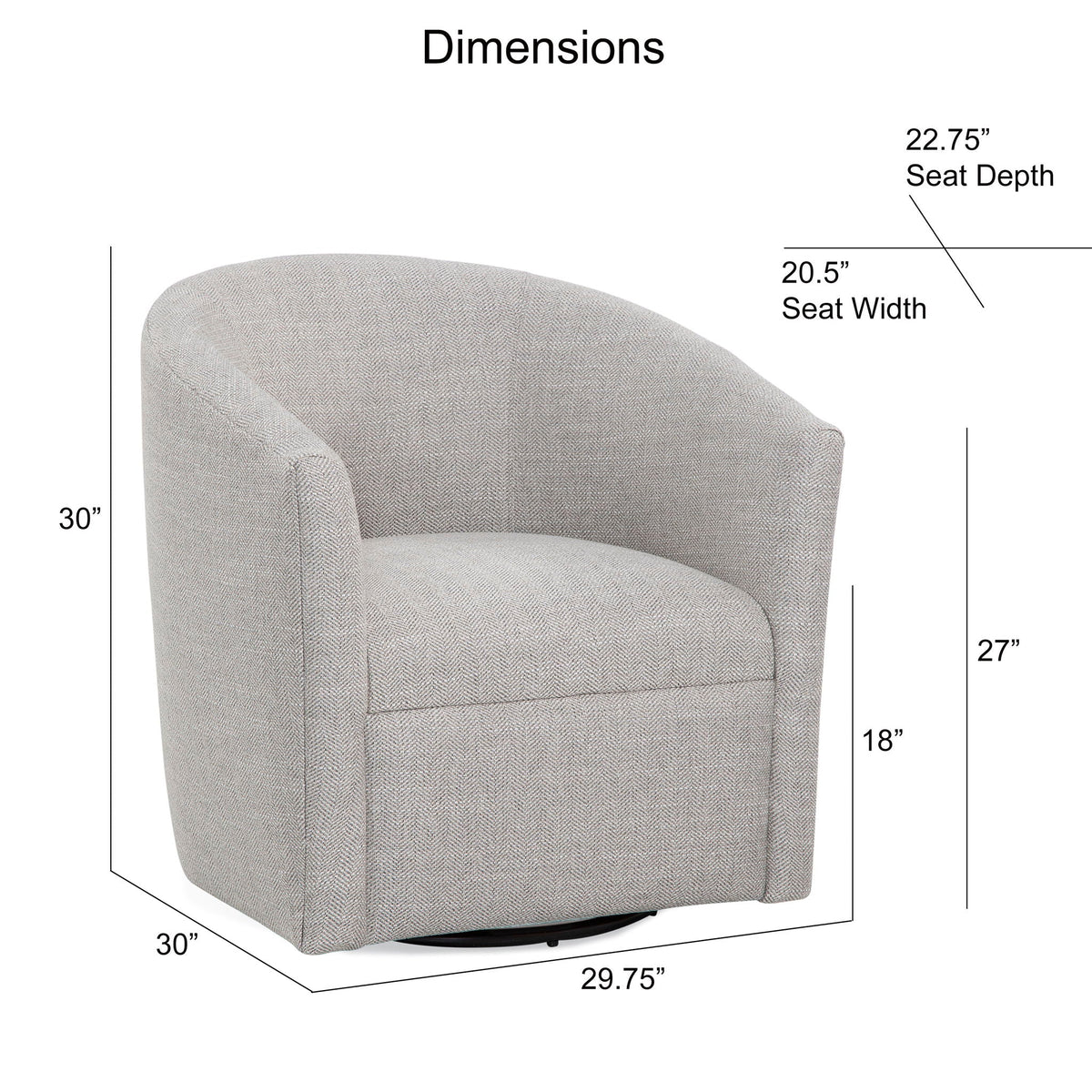 Swivel Barrel Chair with 360 Degree Rotation - Beige, Light Blue, or Red