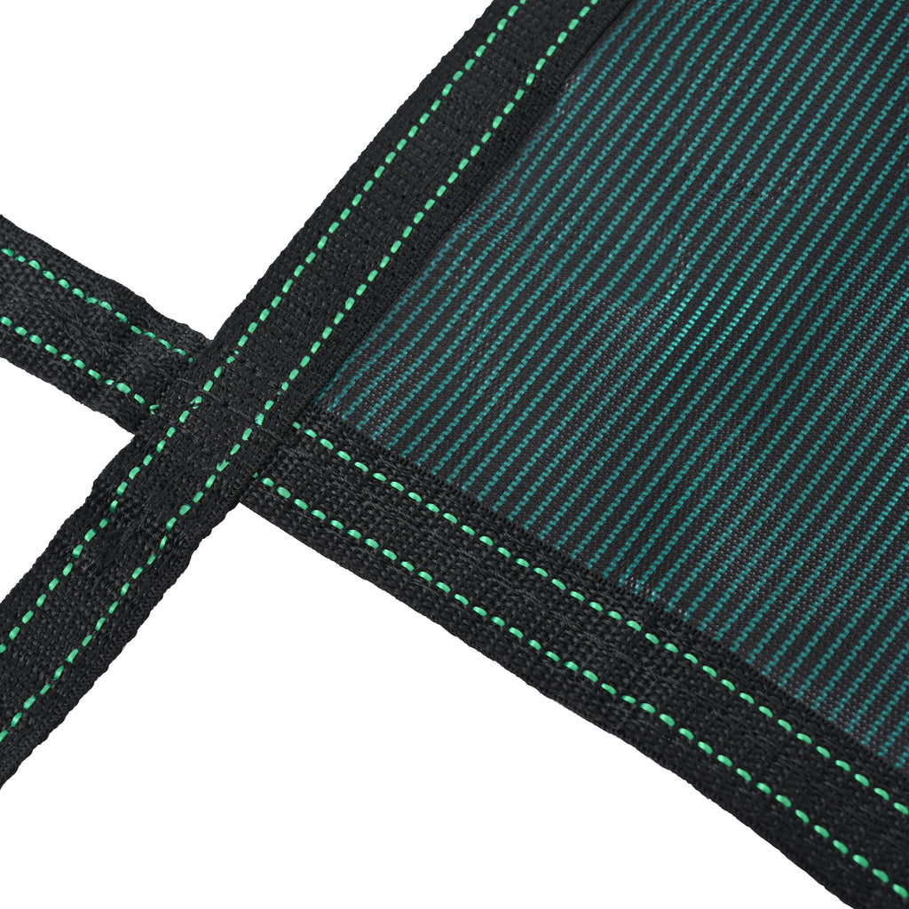 Polypropylene Mesh Swimming Pool Safety Cover with Hardware - Green or Blue