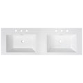 Vanity Top With Undermount Rectangular Double Sinks