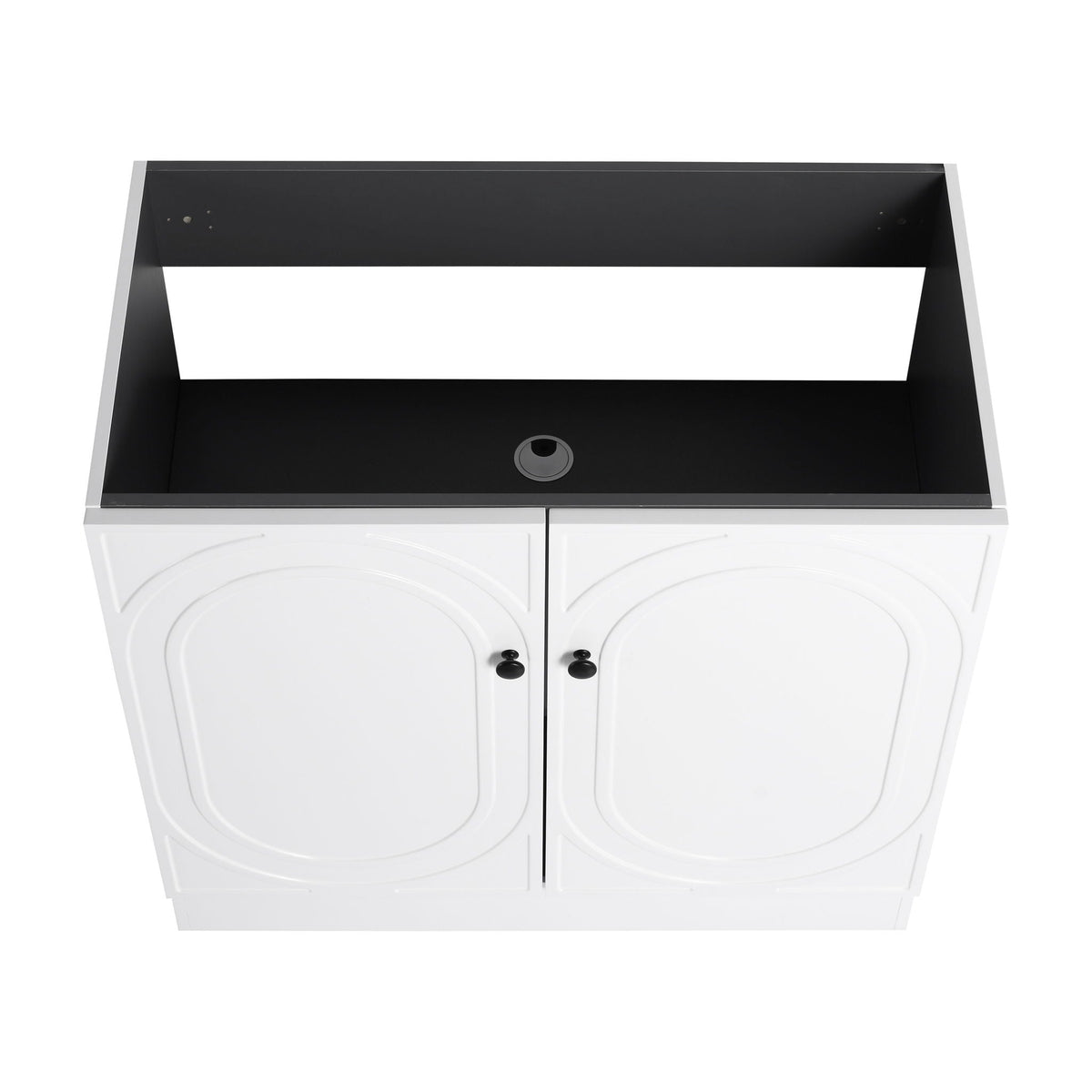 Modern Freestanding Bathroom Vanity with Soft Close Cabinet Doors - Pearl Silver, White, or Dark Green