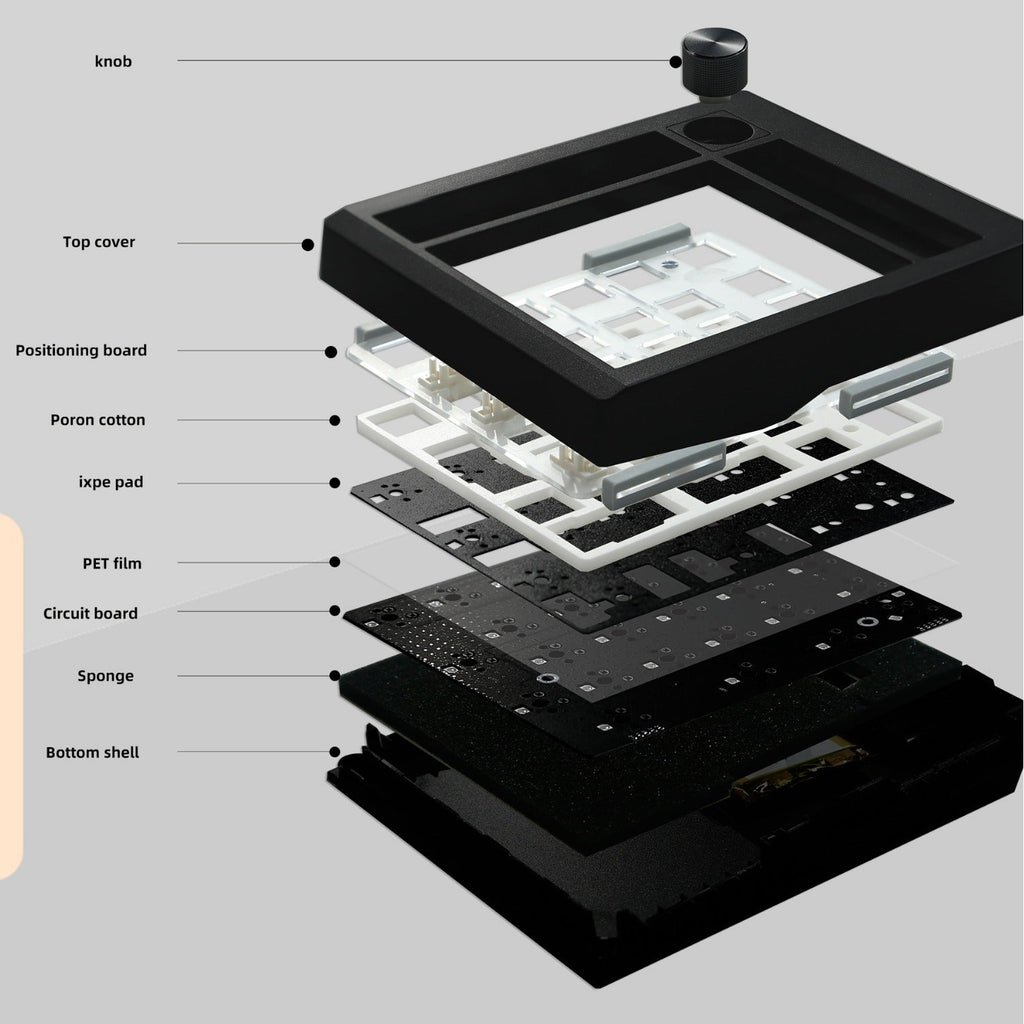Three-model Wireless Mechanical Digital Bluetooth Keyboard