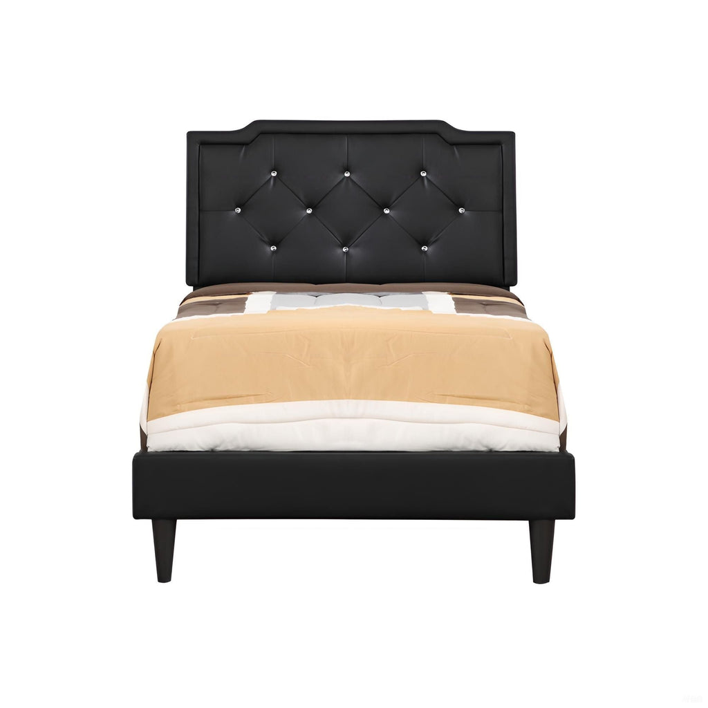 Button Tufted Upholstered Bed with Charming Design - Multiple Colors