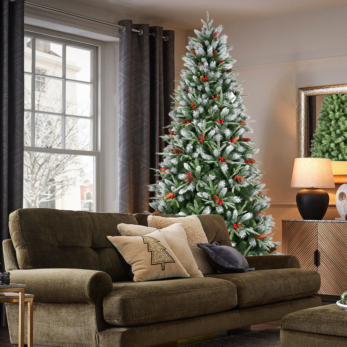 7FT Christmas Tree with 2178 Tips - Full PVC Holiday Decor