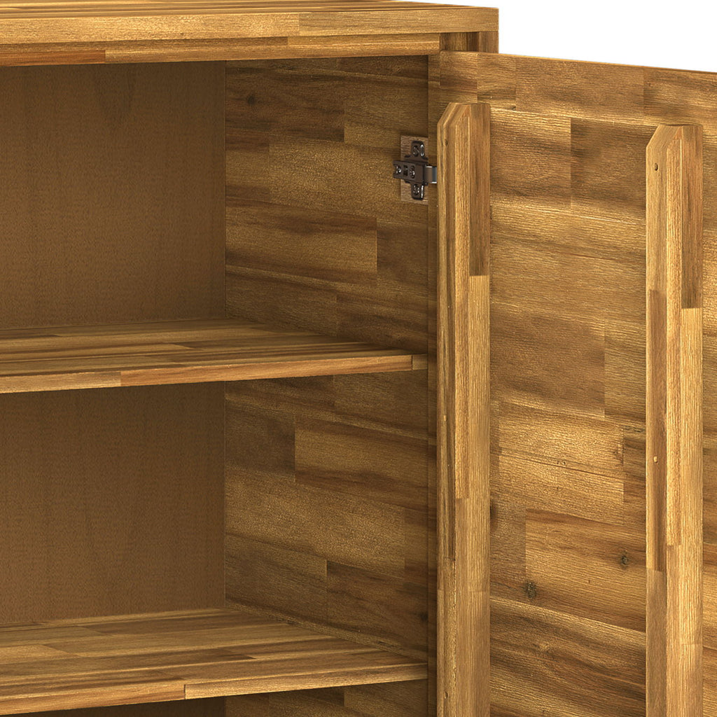 Lowry Medium Handcrafted Storage Cabinet with Adjustable Shelves - Choose Your Color