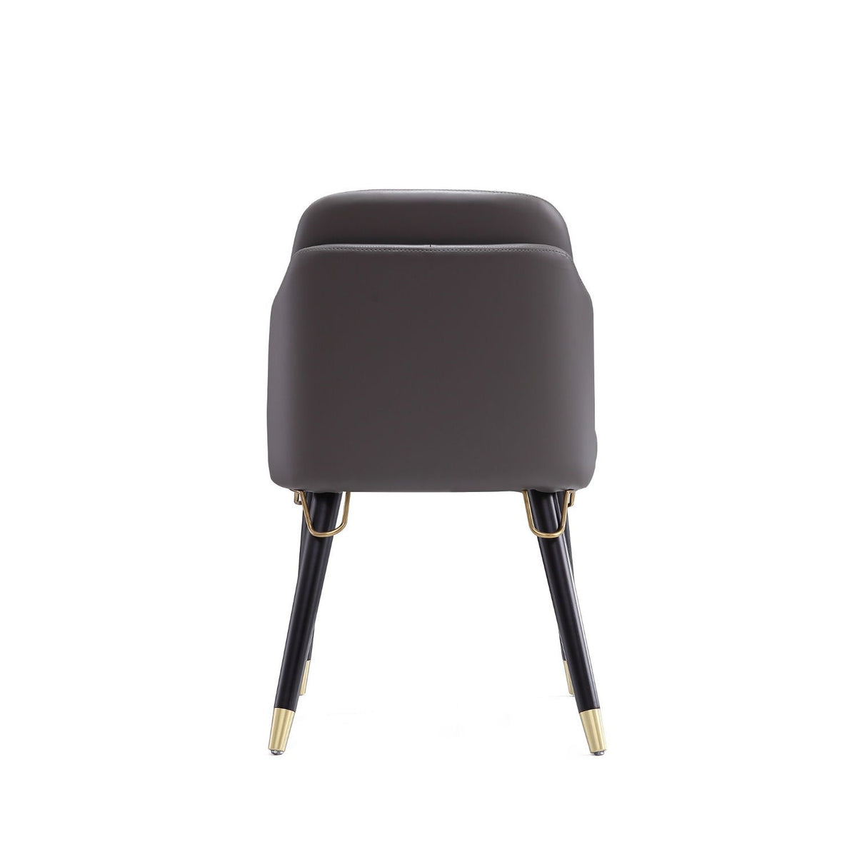 Estelle Dining Chair with Metal Accents – Dark Gray or Beige