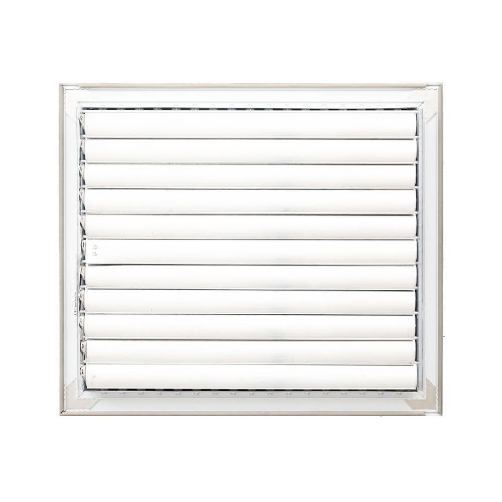 Adjustable Aluminum HVAC Register Vent Cover with Vertical Blades - Box of 10