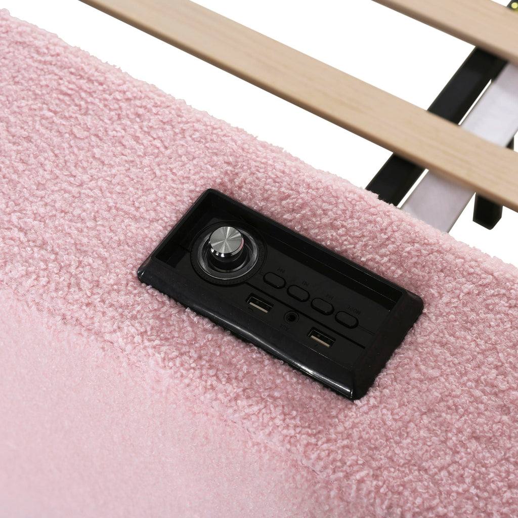 Upholstered Daybed With Storage Armrests, Trundle And Latest Integrated tooth Audio System