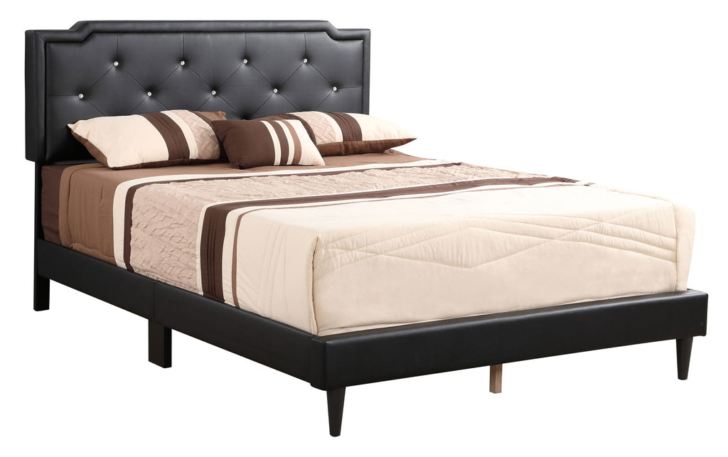 Button Tufted Upholstered Bed with Charming Design - Multiple Colors