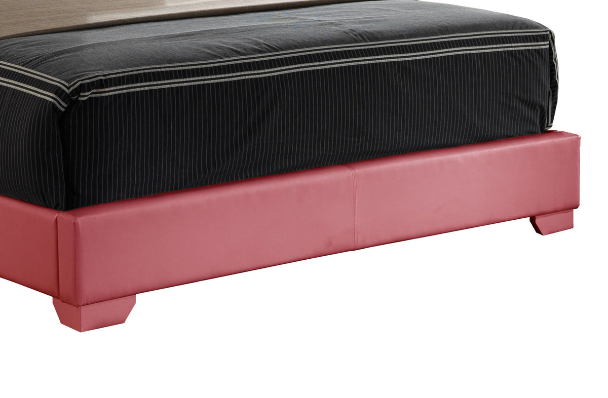 Elegant Platform Bed with Upholstered Finish - Multiple Colors