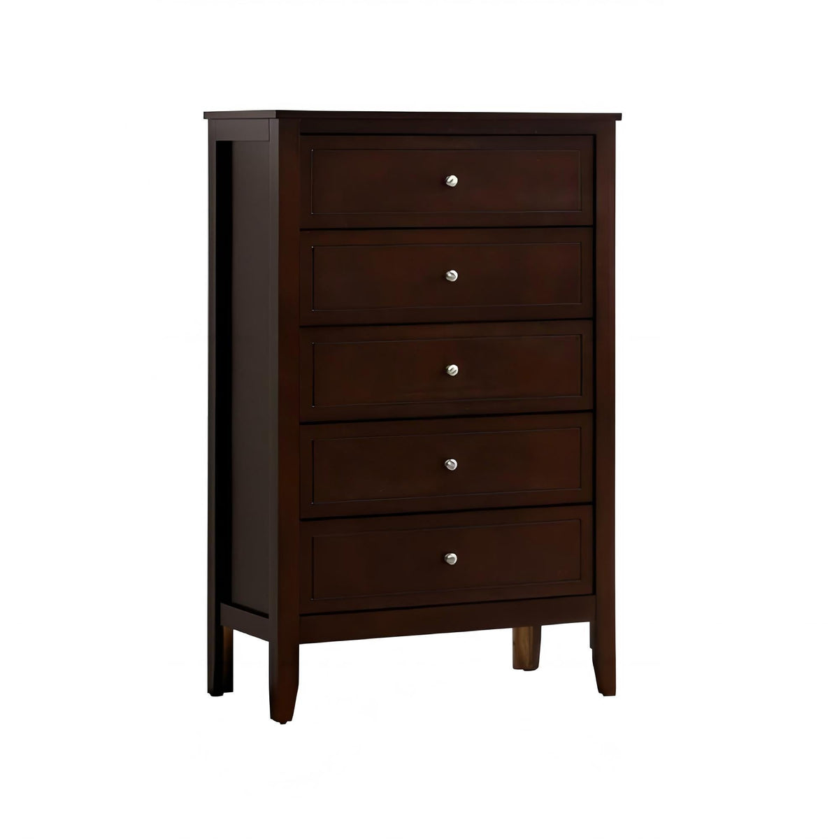 5 Drawer Storage Chest with Metal Hardware - Multiple Colors