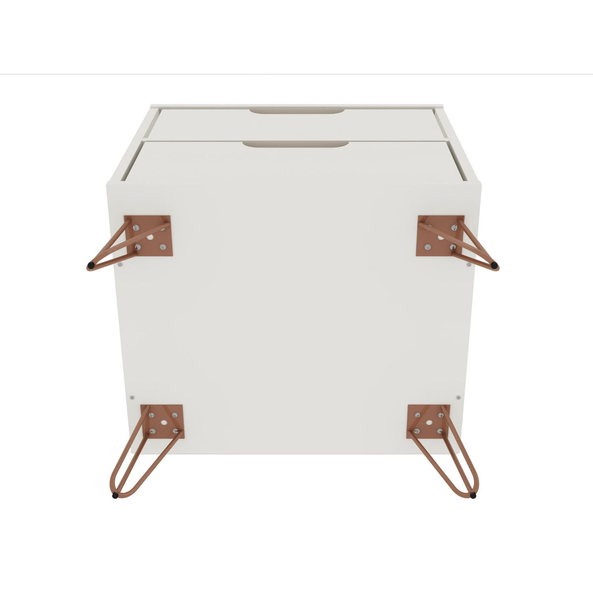 2 Drawer Nightstand with Durable Splayed Legs - Multiple Colors