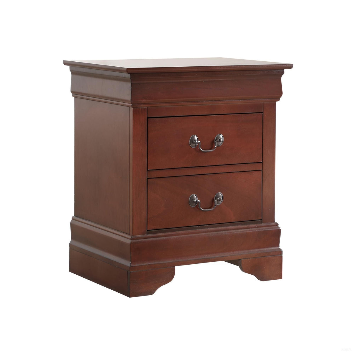 Traditional Style Design Nightstand with Classic Accent - Multiple Colors
