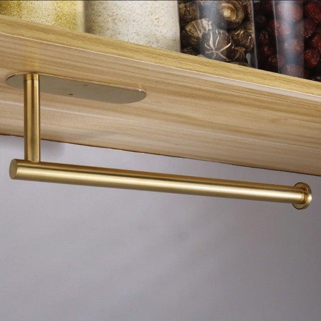 Gold Self-Adhesive Paper Towel Holder