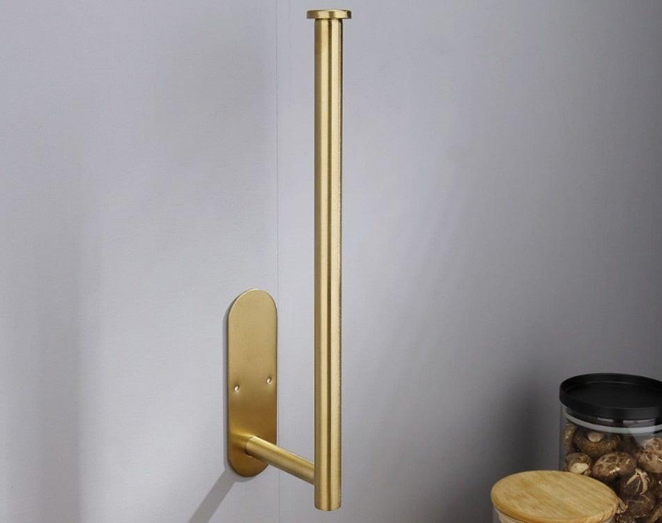 Gold Self-Adhesive Paper Towel Holder