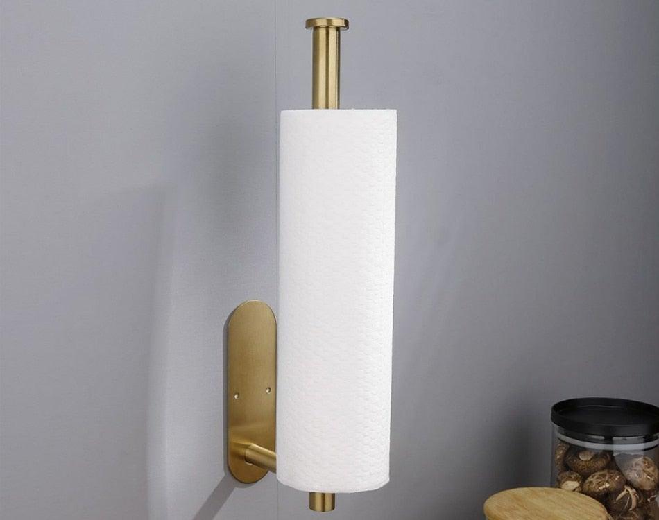 Gold Self-Adhesive Paper Towel Holder
