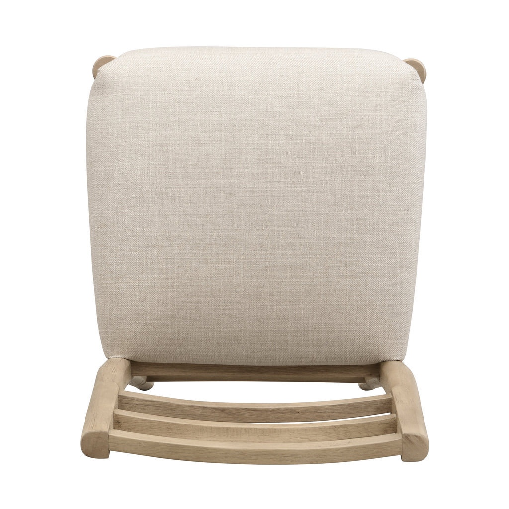 Ladder Back Counter Stool Set with Upholstered Seats - Farmhouse Style