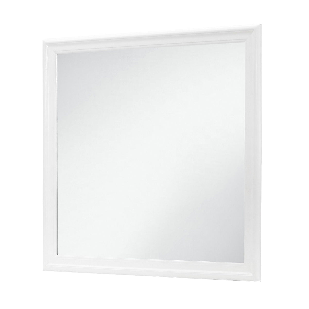 Charlston Mirror with Solid Wood Frame and Tempered Glass - Blue or White