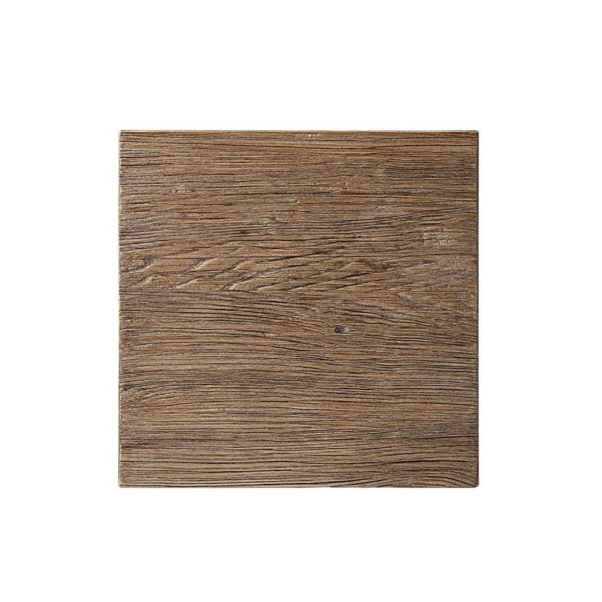 Trestle Coffee Table with Solid Reclaimed Elm Construction - Dark or Light Brown