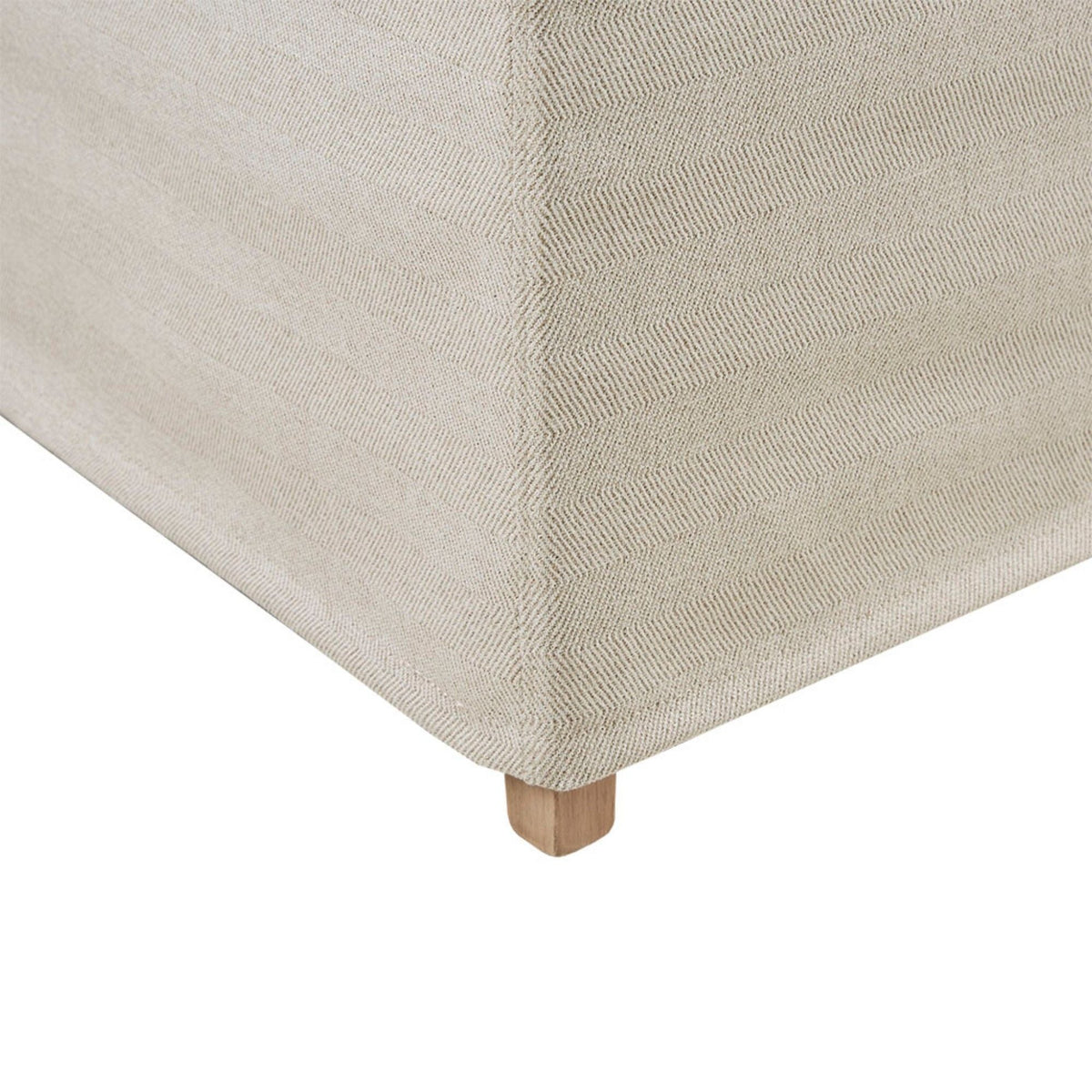 Dining Chair With Skirts Set of 2 with Solid Wood Frame - Beige