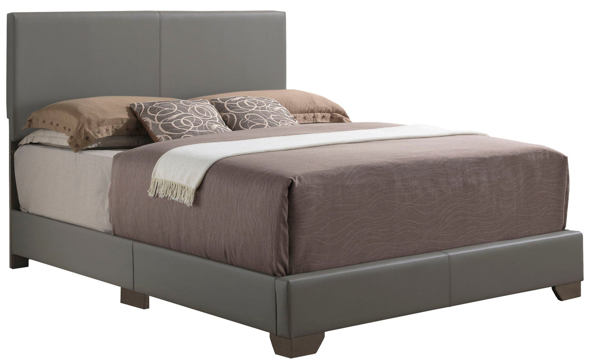 Elegant Platform Bed with Upholstered Finish - Multiple Colors