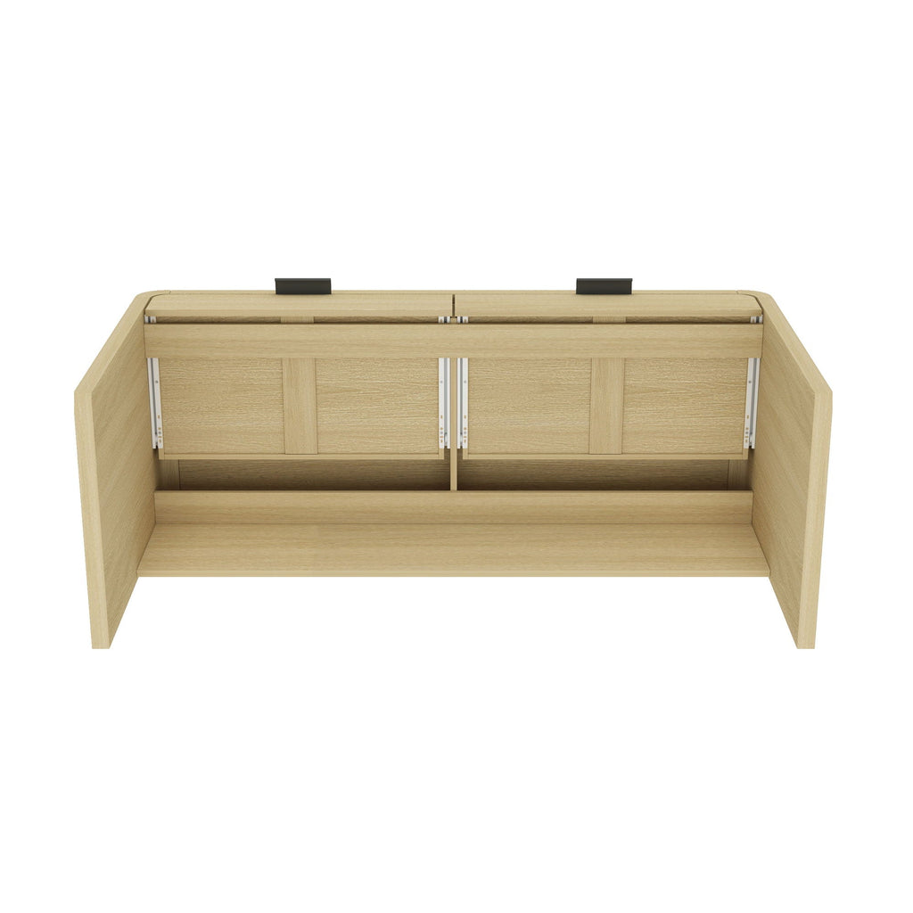 Oak Office Desk with 2 Drawers - Grace Collection