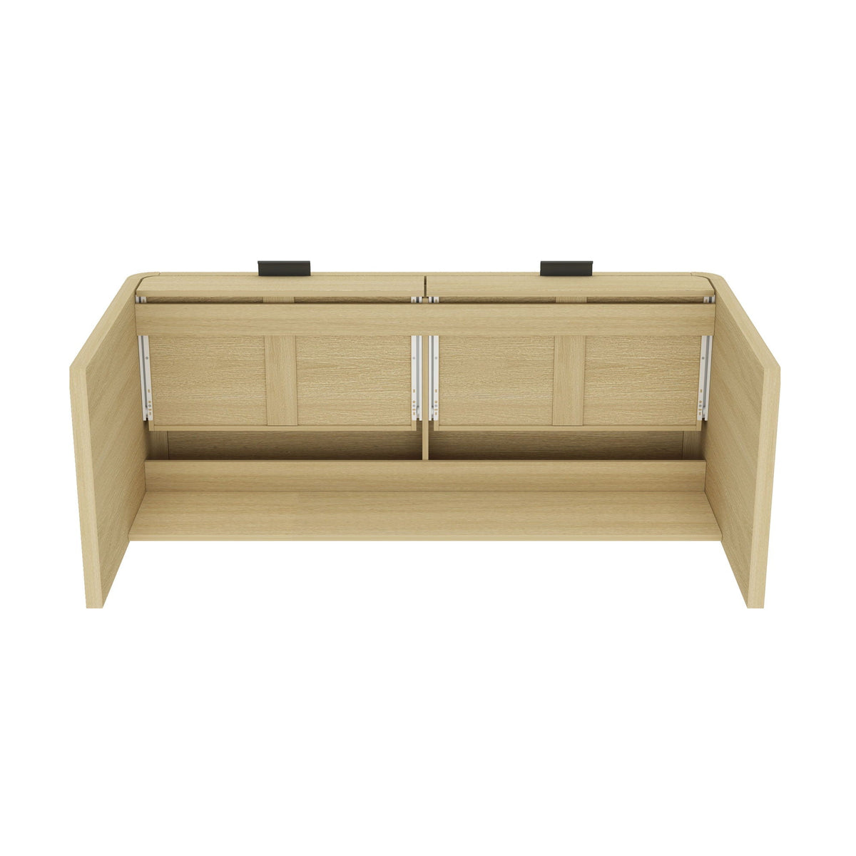 Oak Office Desk with 2 Drawers - Grace Collection