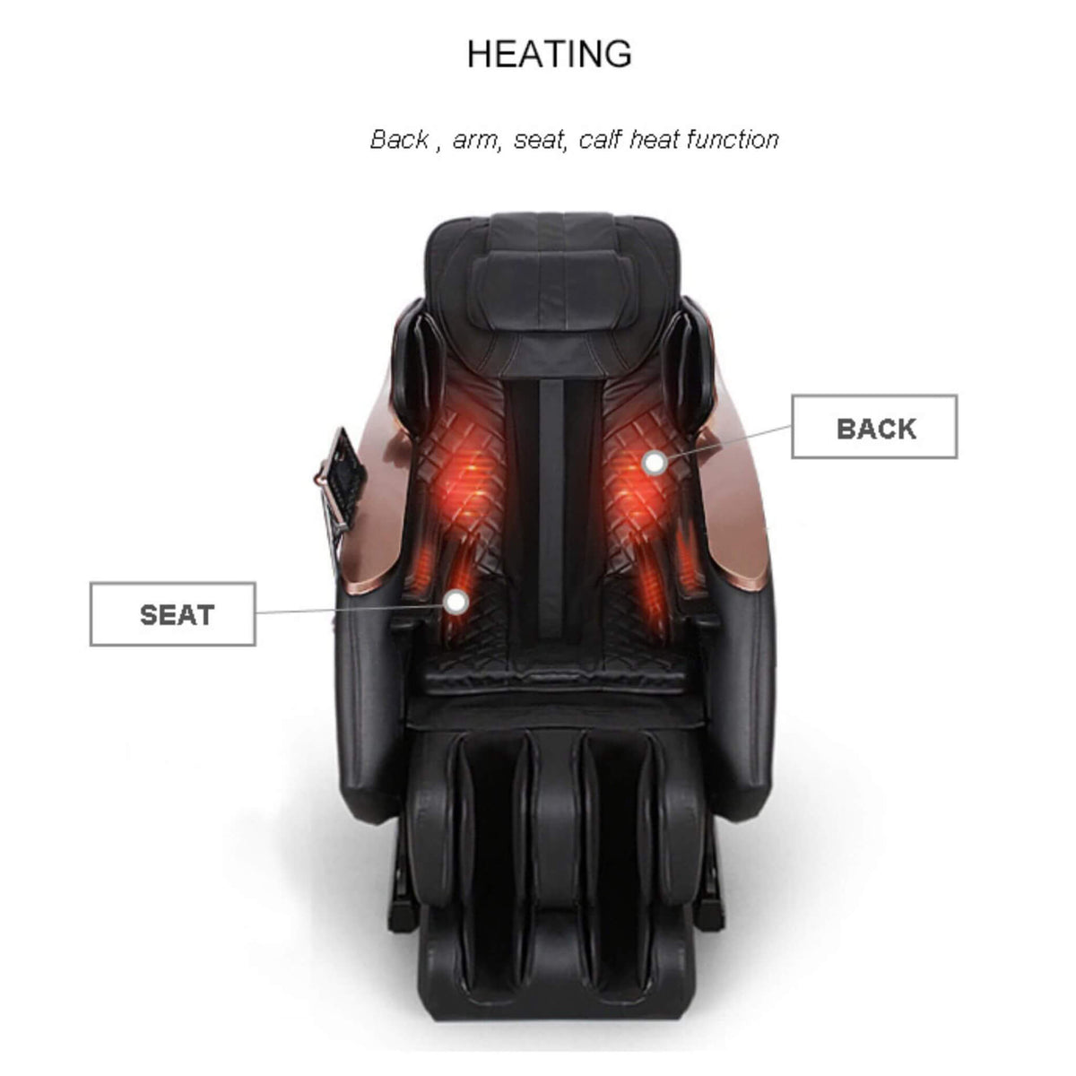 Zenith Full Body Zero-Gravity Shiatsu Massage Chair With Heat And Voice Control (SAK93154)