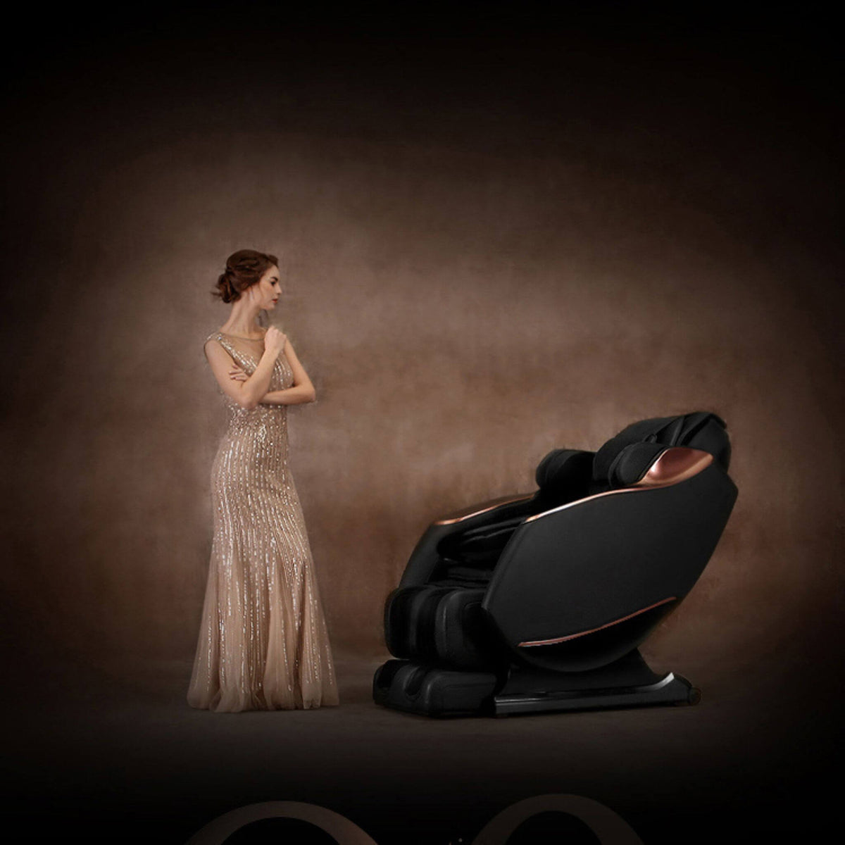 Zenith Full Body Zero-Gravity Shiatsu Massage Chair With Heat And Voice Control (SAK93154)