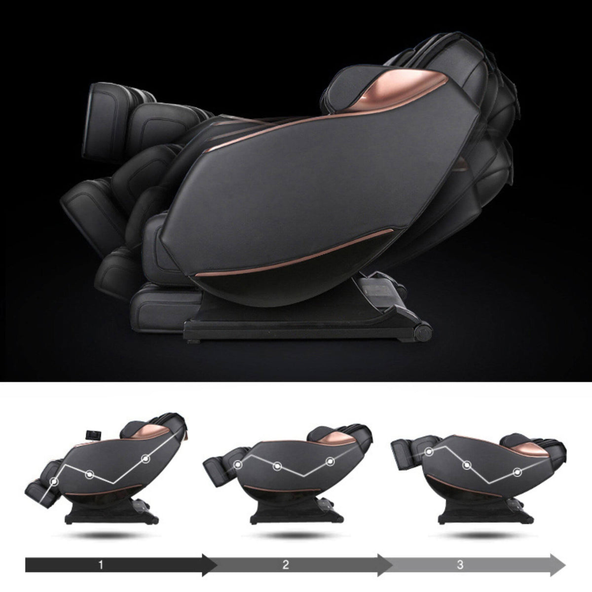 Zenith Full Body Zero-Gravity Shiatsu Massage Chair With Heat And Voice Control (SAK93154)