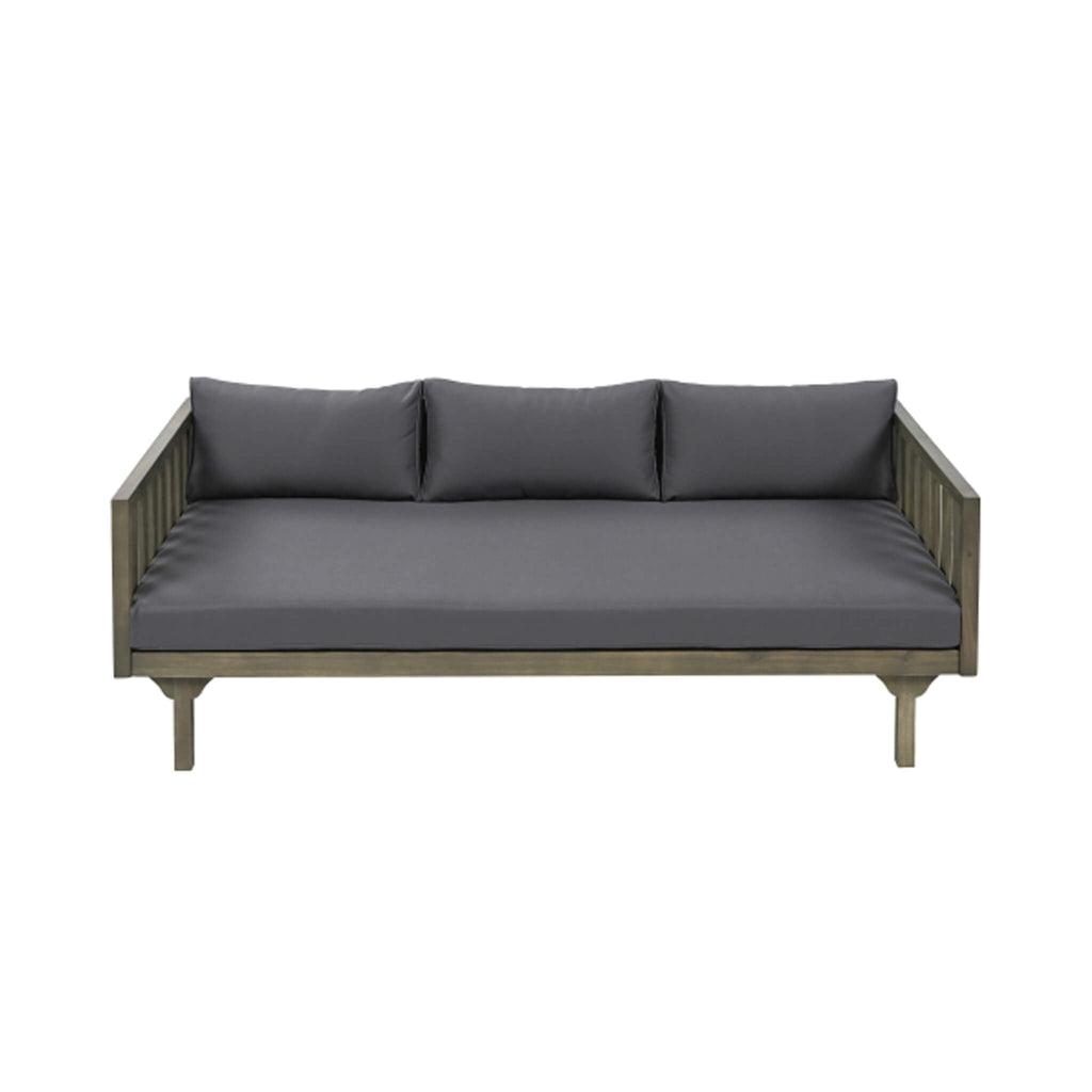 3-Seater Acacia Wood Daybed Sofa With Water-Resistant Cushions (SAK65773)