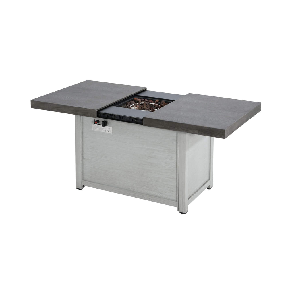 Premium 50K BTU Rectangle Outdoor Aluminum Fire Pit Table (SAK70248)