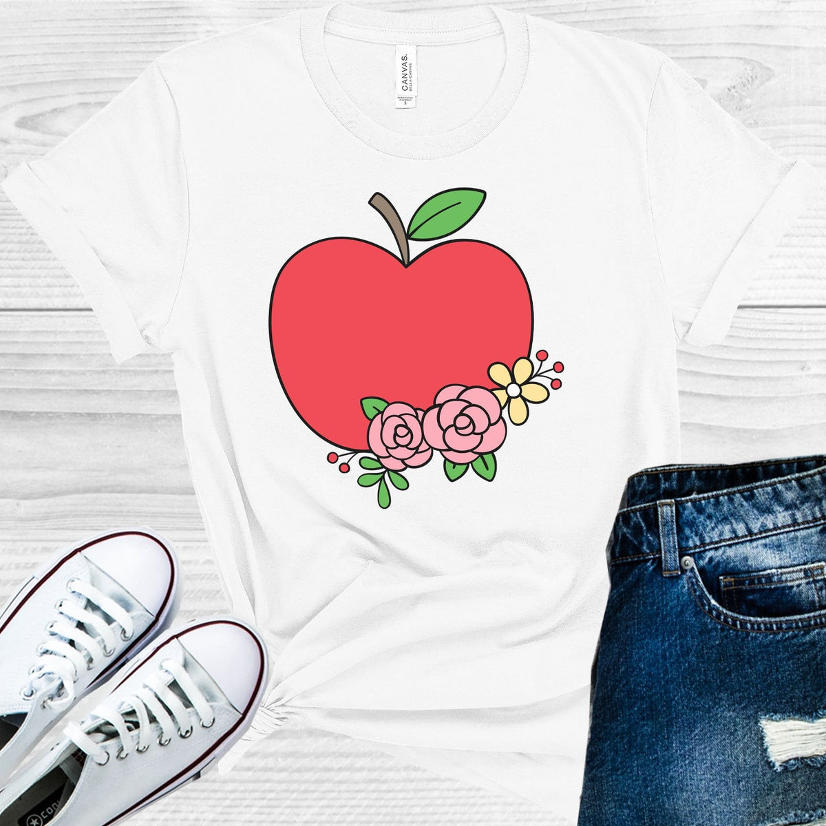 Teacher Apple Graphic Tee
