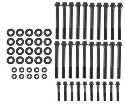 ARP Cylinder Head Bolts, High Performance Series, Hex Head, ARP 2000, Black Oxide, Same Length - 2343602